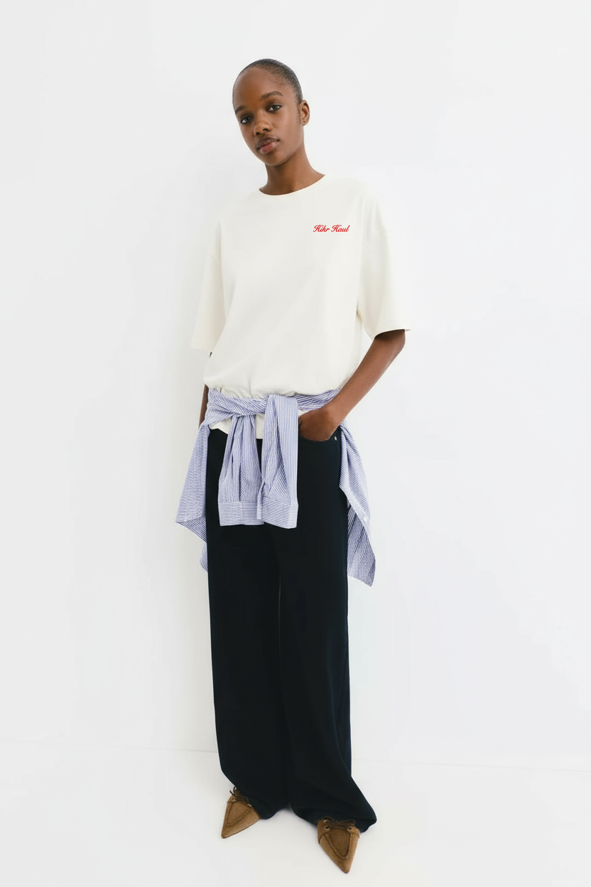 White Unisex oversised T-shirt